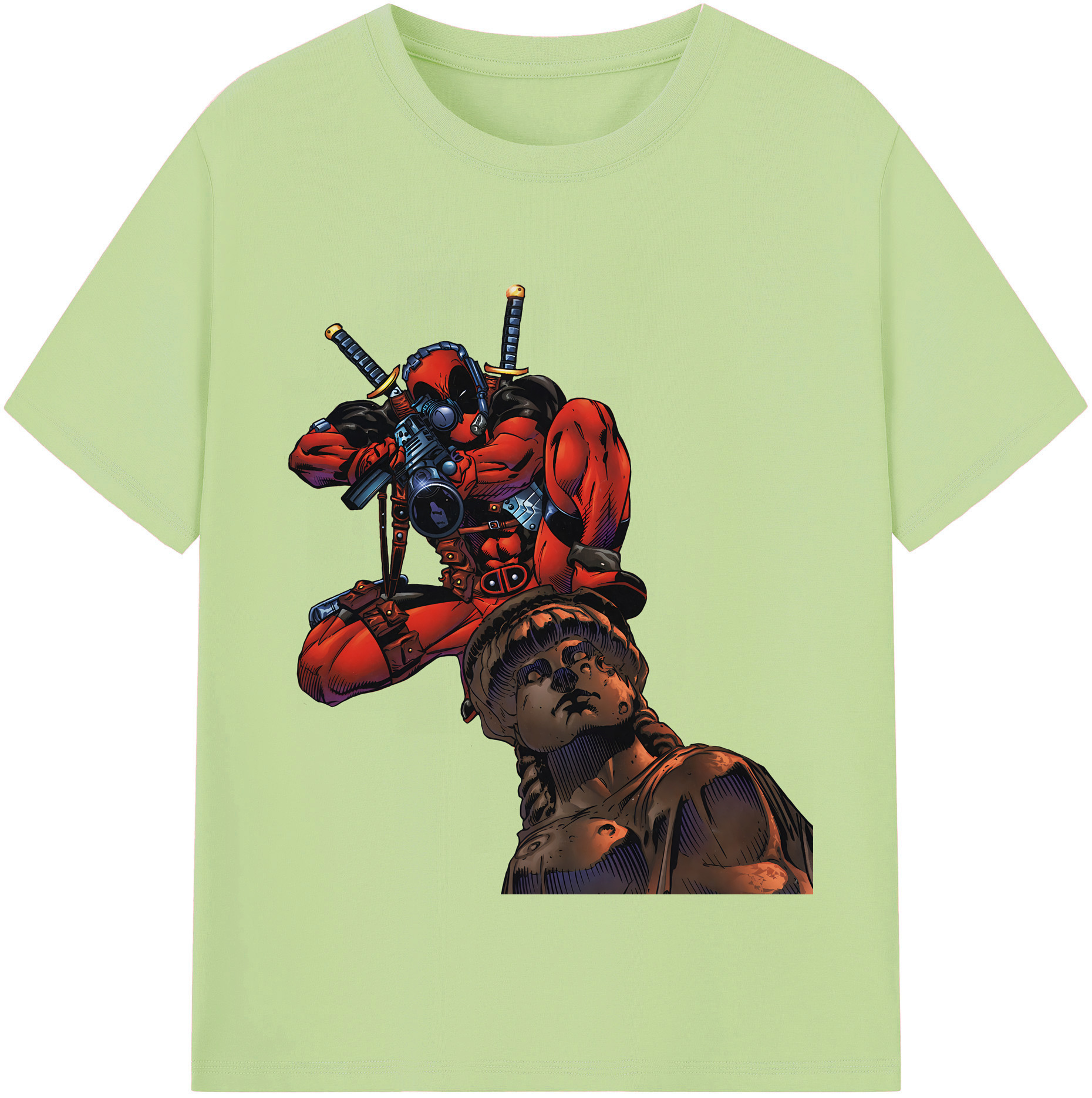 （画像用） Deadpool デッドプール 綿100％半袖Tシャツ（フロントプリント）